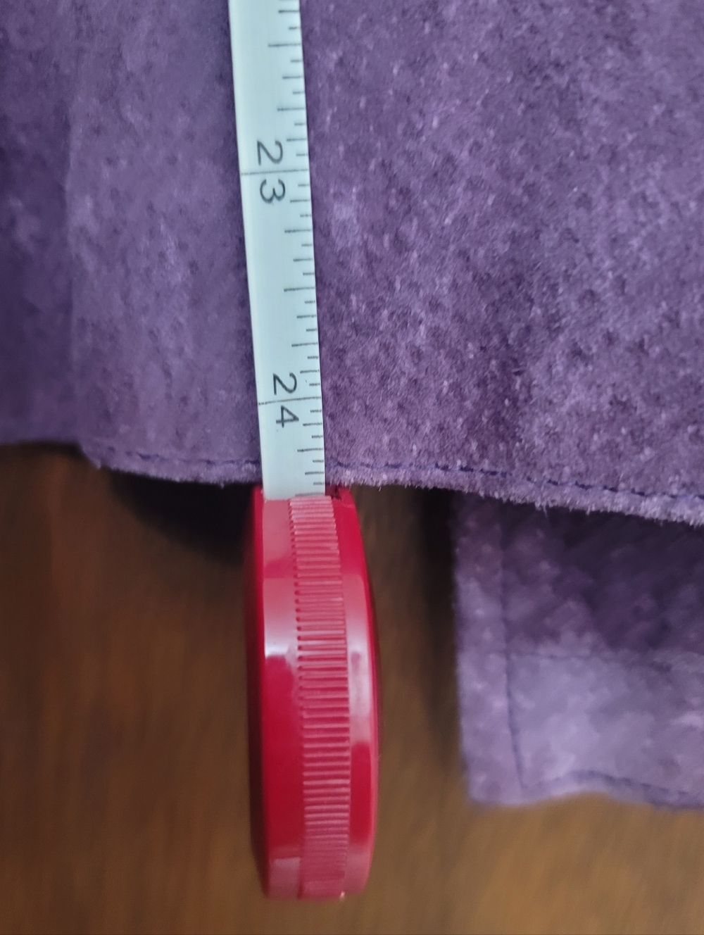 Fashion Bug Plum Purple Suede Zip-Front Jacket. Size 18 - Picture 12 of 12